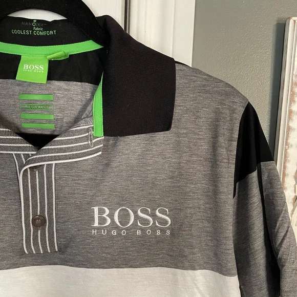 Hugo Boss Striped Polo - Picture 2 of 6